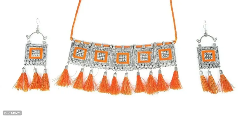Stylish Orange Alloy Other Jewellery Set For Women-thumb0