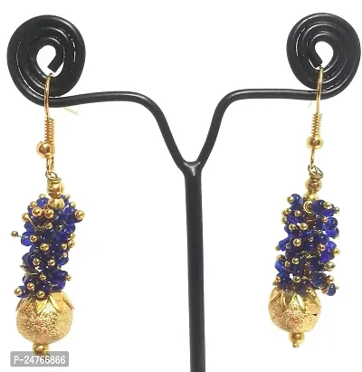 Kshitij Jewels Women's Fancy Alloy Earring - Multi [KJN086]