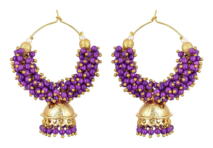 Kshitij Jewels Women's Stunning Alloy Earrings - [KJS284]