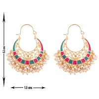 Kshitij Jewels Women's Pretty Alloy Earring - Multi [KJN021]-thumb1