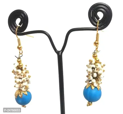 Kshitij Jewels Women's Charming Alloy Earrings - Multi [KJN080]