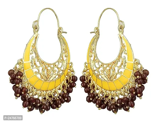 Kshitij Jewels Women's Beautiful Alloy Earring - Multi [KJS398]-thumb0