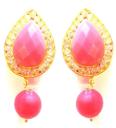 Kshitij Jewels Women's Trendy Alloy Earring - [KJD022]