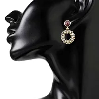 Kshitij Jewels Women's Pretty Earring - Brown [KJM101]-thumb3