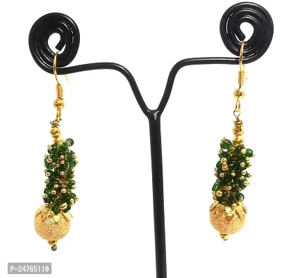 Kshitij Jewels Women's Fancy Alloy Earring - Multi [KJN083]