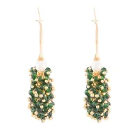 Kshitij Jewels Women's Pretty Alloy Earring - Green [KJN012]-thumb2