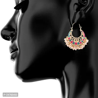 Kshitij Jewels Women's Pretty Alloy Earring - Multi [KJN021]-thumb4