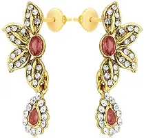 KSHITIJ JEWELS Women's Tradtional Jewelery Sets - Pink [KJ055]-thumb3