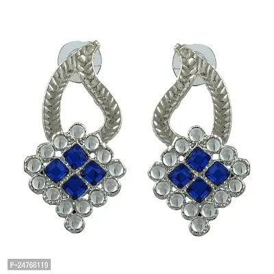 Kshitij Jewels Women's Pretty Earrings - Blue [KJ244]