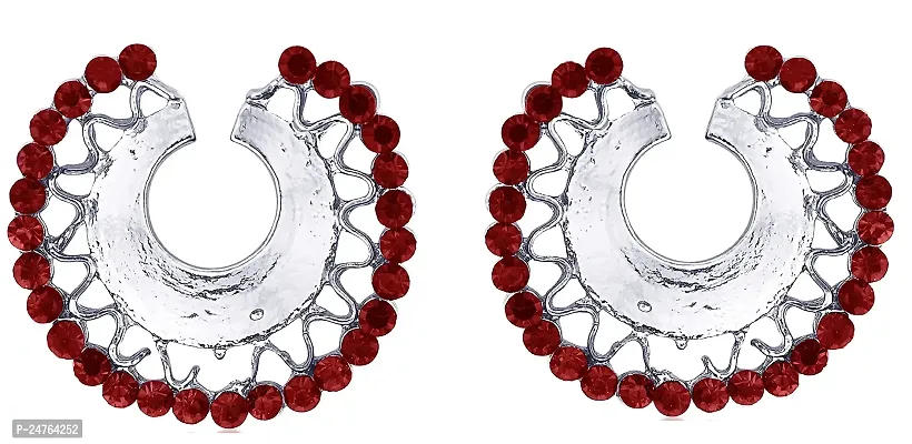 Kshitij Jewels Women's Trendy Earring - Red [KJ274]