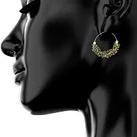Kshitij Jewels Women's Pretty Alloy Earring - Green [KJN012]-thumb3