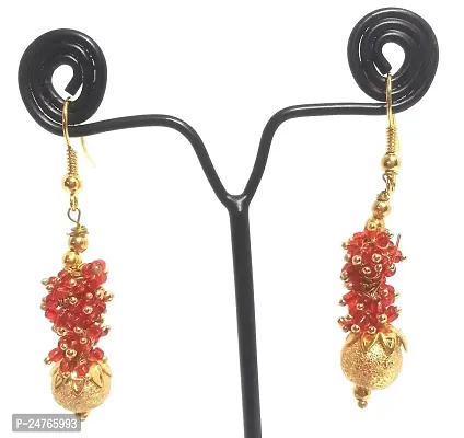 Kshitij Jewels Women's Fancy Alloy Earring - Multi [KJN085]