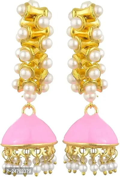 Kshitij Jewels Women's Pretty Earring - Pink [KJS145]