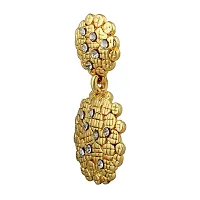 Kshitij Jewels Women's Modern Earring - Gold [KJR010]-thumb2