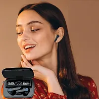 Trendy black)M19 Wireless Earbuds TWS 5.1 Large Screen Dual LED Digital Display Touch Bluetooth Headphones-thumb3