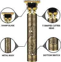 Adjustable Blade Clipper Shaver for men retro head close cut trimmer machine pack of 1 (Golden Colour)-thumb3