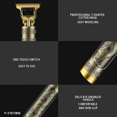 Adjustable Blade Clipper Shaver for men retro head close cut trimmer machine pack of 1 (Golden Colour)-thumb5