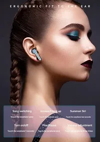 M19 Earbuds TWS Earphone Touch Digital Display Truly wireless Bluetooth Headset  (Black, True Wireless)-thumb1