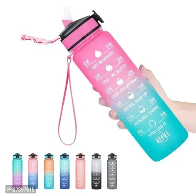 sipper water bottle for office gym bottles sipper adults kids mark straw  school home-thumb0