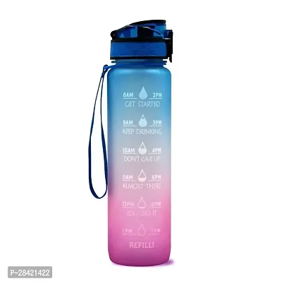 900 Ml Water Bottle with Straw  Leakproof  BPA Free-thumb0