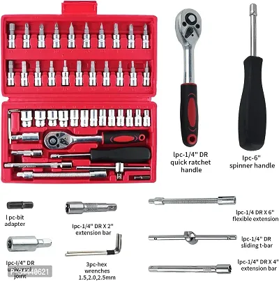 Useful Hardware Tool Kit for Home 46 Pieces-thumb2