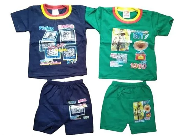 BABY GRIL BABY BOY BORN ALL BABY PURE COTTAN SOFT DARESS TSHIRT SHORTS SET 2 SET COMBO