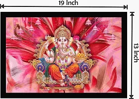 Inkart Ganesh Religious Wall Photo Frame (13x19 Inches) for Home  Office (Ganesha D.No_05)-thumb1