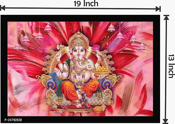 Inkart Ganesh Religious Wall Photo Frame (13x19 Inches) for Home  Office (Ganesha D.No_05)-thumb2