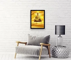 Inkart Home D?cor Wood Photo Frame (13x19 Inches) for Home  Office (Buddha Design_06)-thumb1