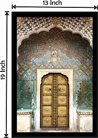 Inkart The Amber Fort of Jaipur Home Decoration Wall Photo Frame (13x19 Inches) for Home  Office (Rustic)-thumb1