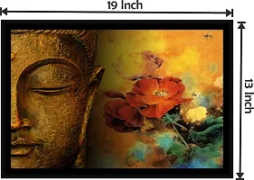 Inkart Home D?cor Wood Photo Frame (13x19 Inches) for Home  Office (Buddha Design_03)-thumb1