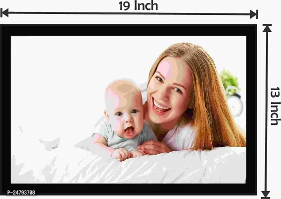 Inkart Wall Photo Frame for Home Decoration (13x19 Inches) for Home  Office (Baby with Mom)-thumb2