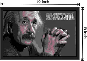 Inkart Wall Photo Frame (13x19 Inches) for Home  Office (Albert Einstein Quotes)-thumb1