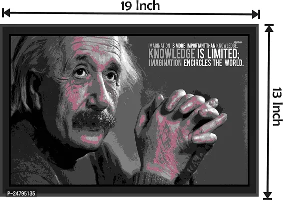 Inkart Wall Photo Frame (13x19 Inches) for Home  Office (Albert Einstein Quotes)-thumb2