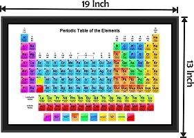 Periodic Table, Home Decoration Black Color Wall Photo Frame (13X19 Inches) for Home  Office-thumb1