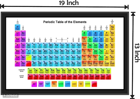 Periodic Table, Home Decoration Black Color Wall Photo Frame (13X19 Inches) for Home  Office-thumb2