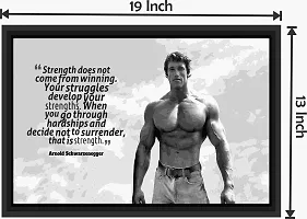 Inkart Wall Photo Frame (13x19 Inches) for Home  Office (Arnold Quotes)-thumb1