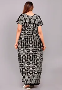 Elegant Cotton Printed Nighty For Women-thumb1