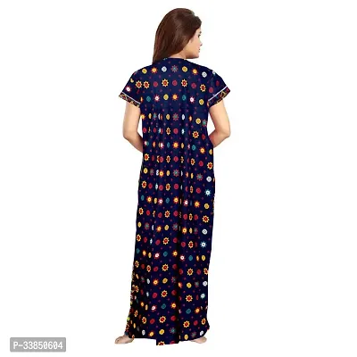 Elegant  Cotton Printed Nightdress For Women-thumb3