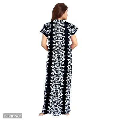 Elegant Multicolored Cotton Printed Nightdress For Women Pack Of 2-thumb3