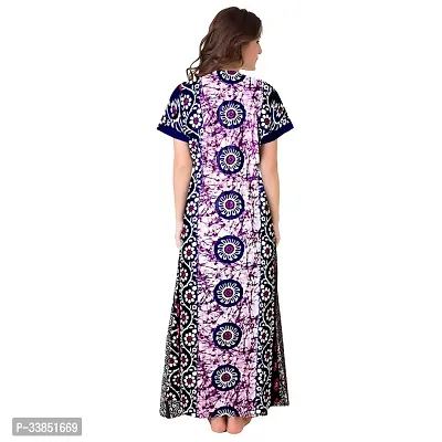 Elegant Cotton Printed Nighty For Women-thumb3