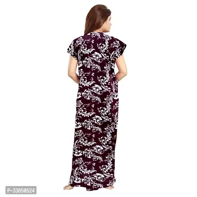 Elegant Multicolored Cotton Printed Nightdress For Women Pack Of 2-thumb5