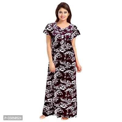 Elegant Multicolored Cotton Printed Nightdress For Women Pack Of 2-thumb4