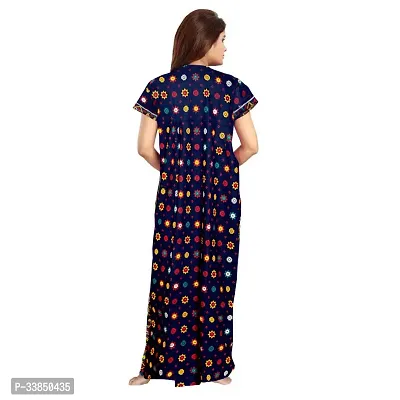 Elegant Multicolored Cotton Printed Nightdress For Women Pack Of 2-thumb3