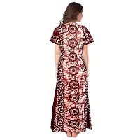 Elegant Cotton Printed Nighty For Women-thumb1