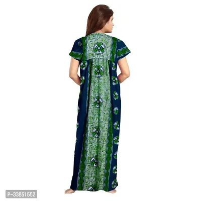 Elegant Cotton Printed Nighty For Women-thumb2