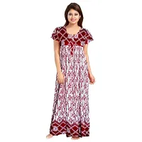 Elegant Multicolored Cotton Printed Nightdress For Women Pack Of 2-thumb4