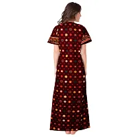 Elegant Cotton Printed Nighty For Women-thumb1