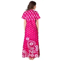 Elegant Cotton Printed Nighty For Women-thumb1