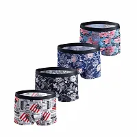 ASJAR Men's Imporated Material Ice Silk Briefs Men Boxer Brief | Men Extra-Thin Ice Silk Elasticity | Best Fitting (Multicolor)(Pack of 3) (M)-thumb1